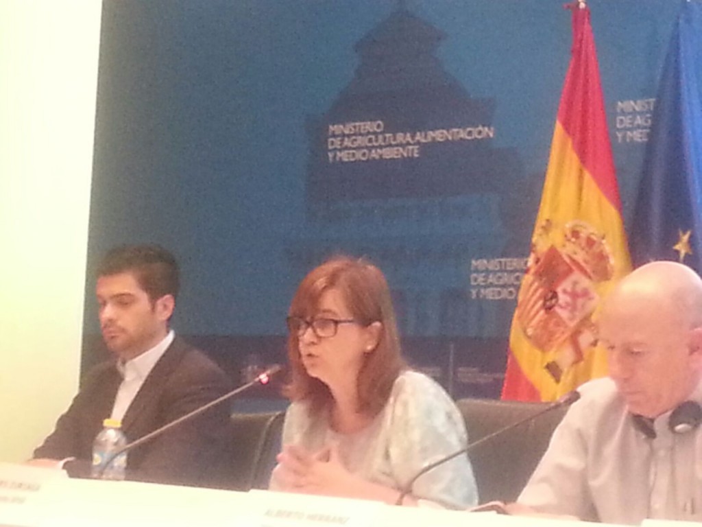 Lourdes Zuriaga durante su intervención en la jornada organizada por Interporc