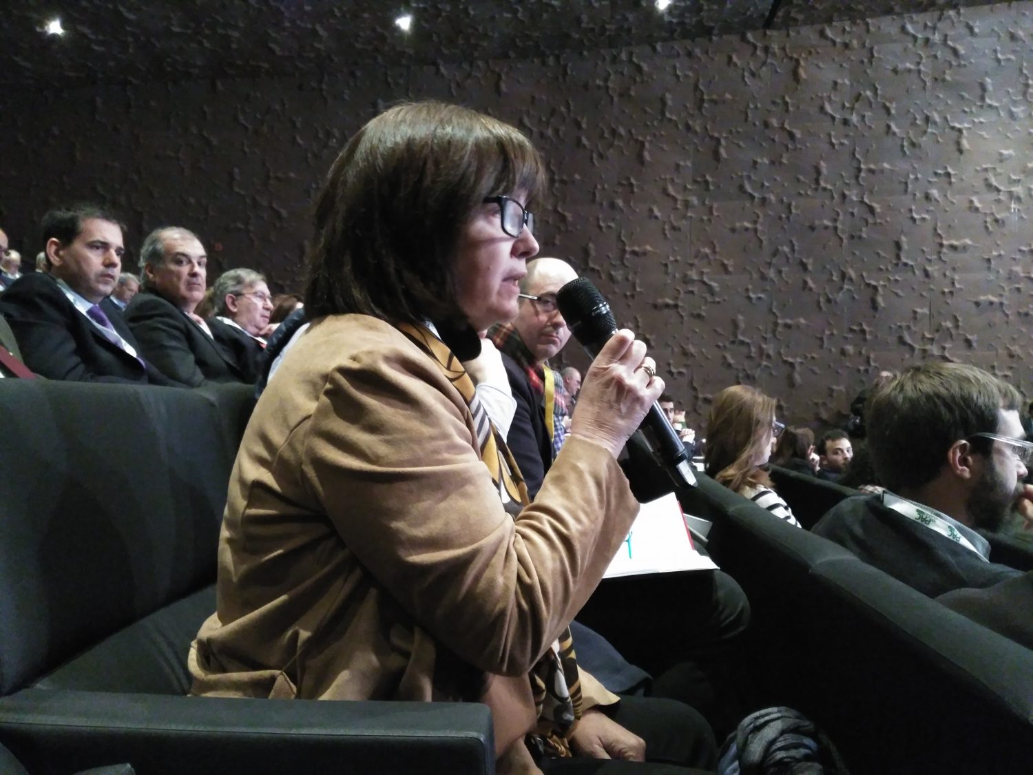 La presidenta de APAE, Lourdes Zuriaga, durante su intervención en la Conferencia “Construyendo la PAC del futuro”