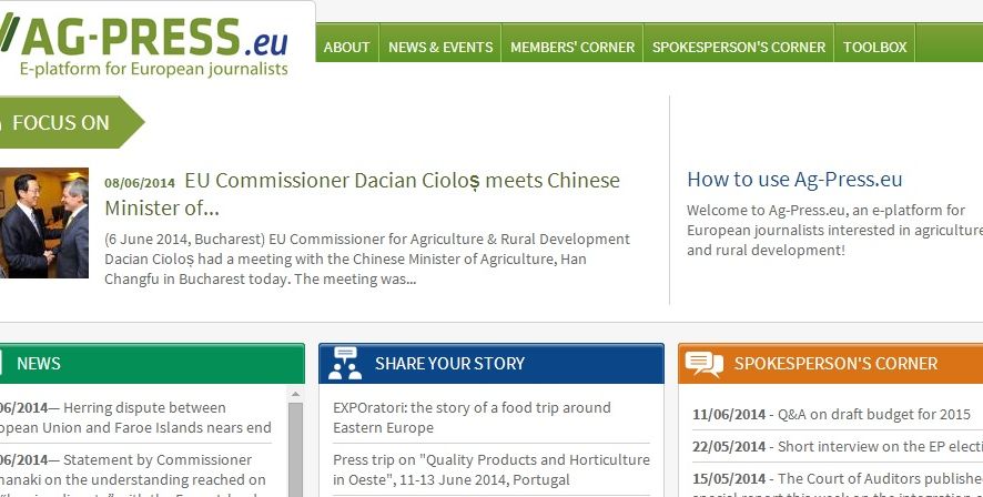 Un portal para la prensa agroalimentaria europea