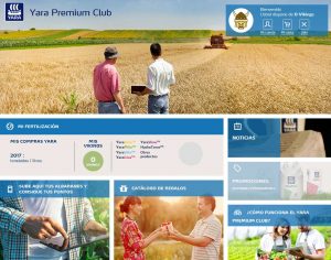 Home del servicio "Yara Premium Club"