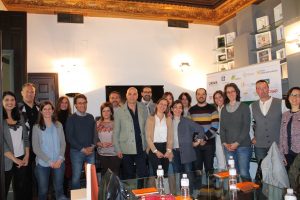 Fotografía de grupo de la tercera sesión presencial del curso EUCAgro 2019 celebrada en la Agencia Tactics Europe